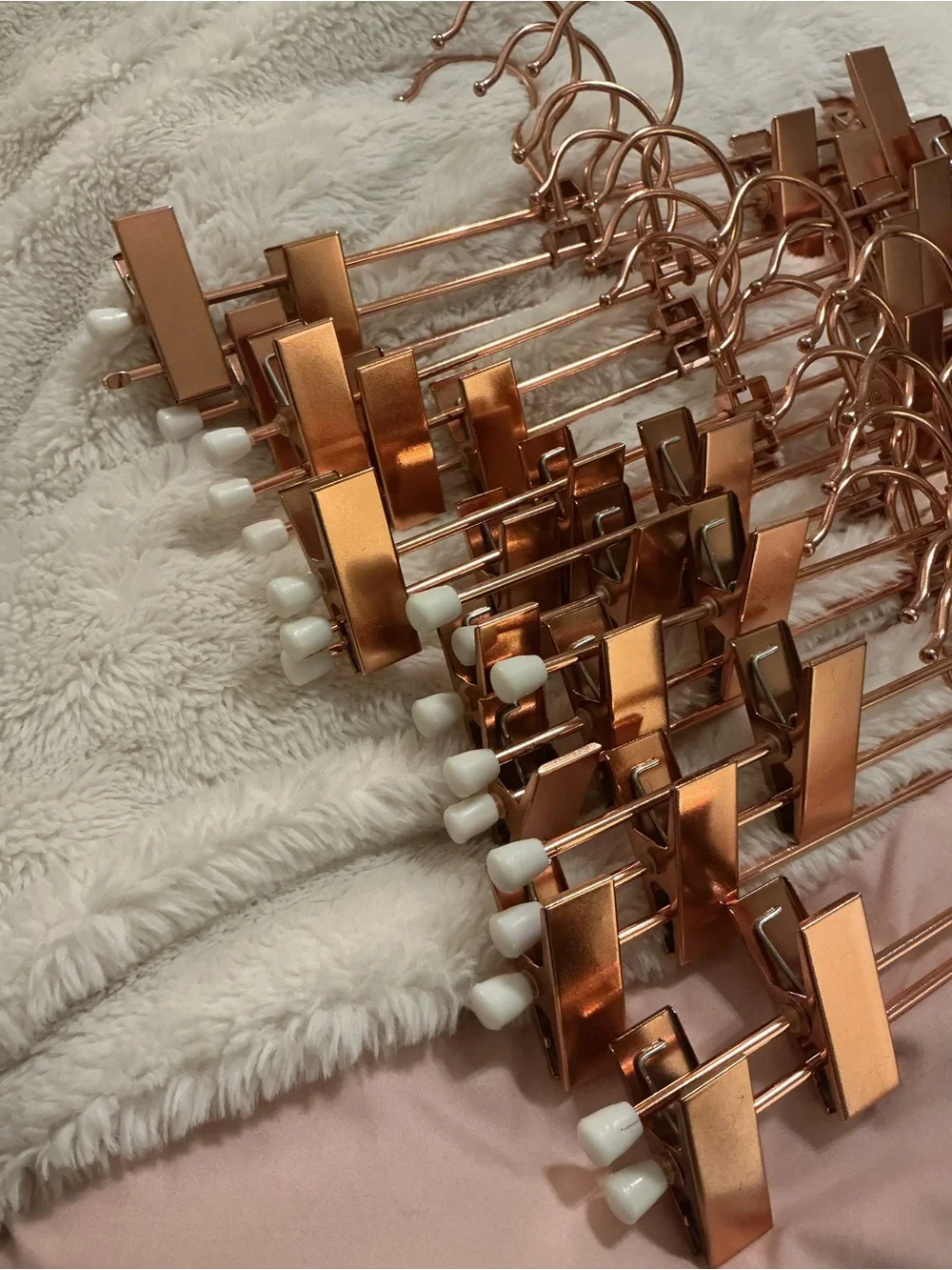 Rose Gold Metal Clip Hangers - Pack of Multiple